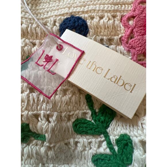 TUCKERNUCK Love The Label Ivory & Multicolor Leighton Crochet Skirt NWT Large - Picture 7 of 8